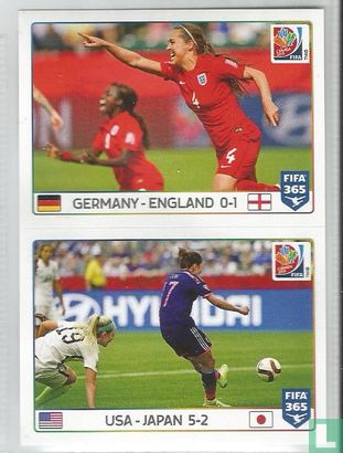 Germany - England 0-1 / USA - Japan 5-2 - Afbeelding 1