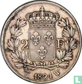 France 2 francs 1824 (W) - Image 1