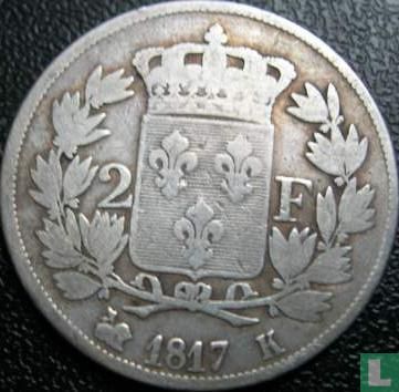 France 2 francs 1817 (K) - Image 1