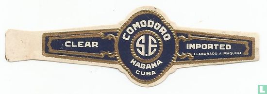 Comodoro S.E Habana Cuba - Clear - Imported Elaborado a Maquina - Afbeelding 1