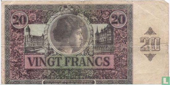 Luxemburg 20 Francs 1926 - Bild 2