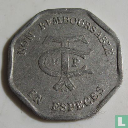 Frankrijk 20 centimes TCRP Paris 44 - Image 2