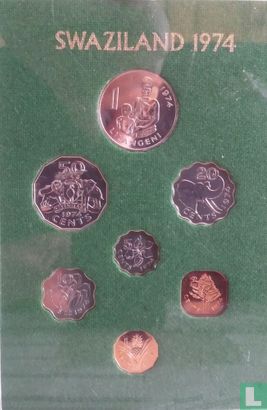 Swaziland mint set 1974 (PROOF) - Image 1