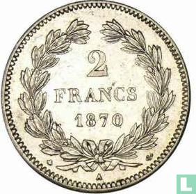 Frankrijk 2 francs 1870 (Ceres - A - zonder legenda) - Afbeelding 1