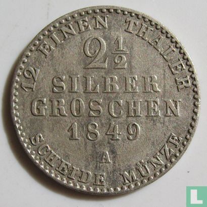 Prusse 2½ silbergroschen 1849 - Image 1