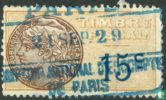 France Timbre fiscal - Daussy 1925 (0,15F)