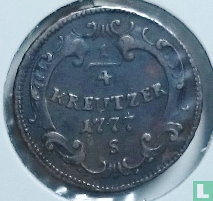 Österreich ¼ Kreutzer 1777 (Typ 2) - Bild 1