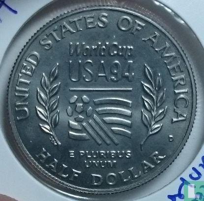 Verenigde Staten ½ dollar 1994 (D) "Football World Cup in United States" - Afbeelding 2