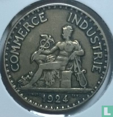 France 2 francs 1924 (closed 4) - Image 1