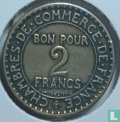 Frankrijk 2 francs 1924 (gesloten 4) - Afbeelding 2