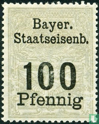 Bayerischen Staatsbahn 100 pf