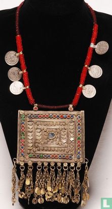 Vintage halsketting Afghanistan - Afbeelding 1