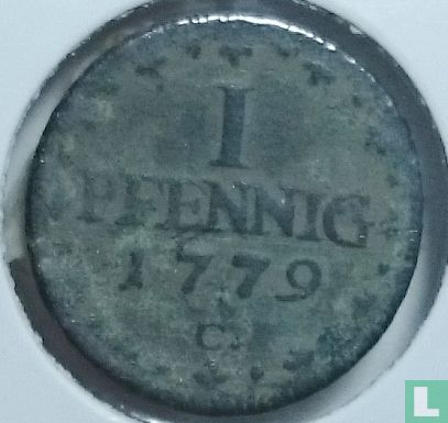 Saxonia-Albertine 1 pfennig 1779 - Image 1