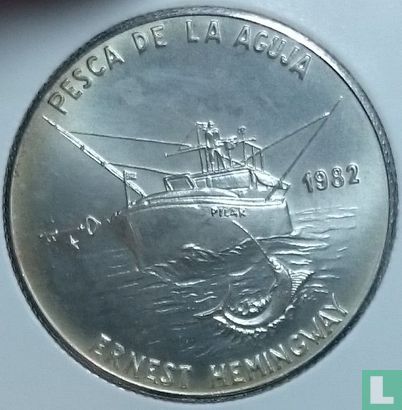 Kuba 5 Peso 1982 "Ernest Hemingway" - Bild 1