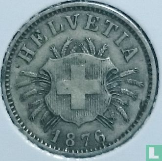 Switzerland 5 rappen 1876 - Image 1