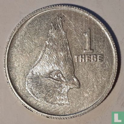 Botswana 1 thebe 1984 - Image 2