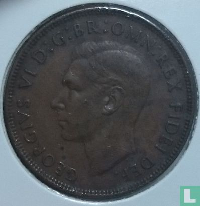 Australië 1 penny 1952 (met punt - Perth) - Afbeelding 2