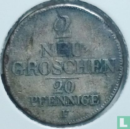 Saxony-Albertine 2 neu-groschen / 20 pfennige 1846 - Image 2