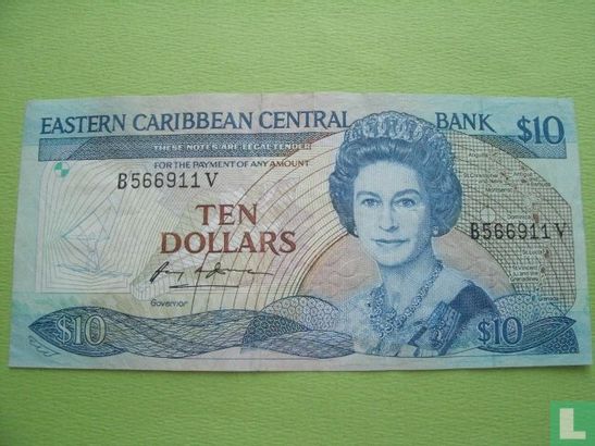 Oost. Caraïben 10 Dollars St.Vincent - Afbeelding 1