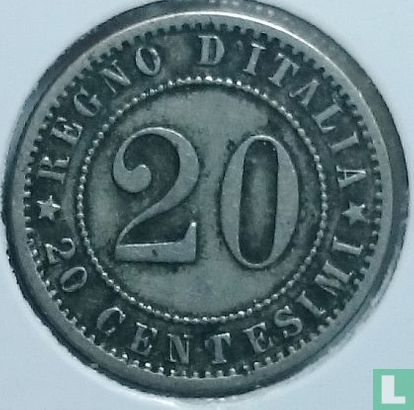 Italien 20 Centesimi 1895 (R) - Bild 2