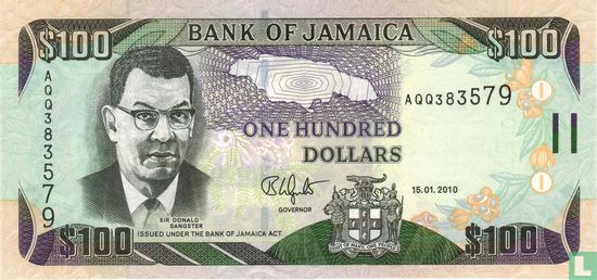 Jamaica 100 Dollars 2010 - Afbeelding 1
