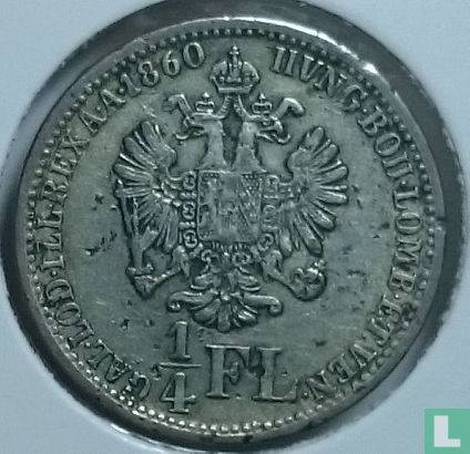 Austria ¼ florin 1860 (V) - Image 1