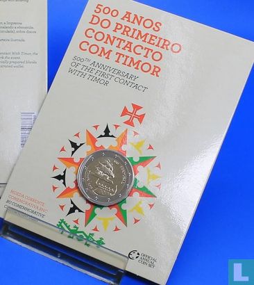 Portugal 2 euro 2015 (folder) "500th anniversary of the first contact with Timor" - Afbeelding 1