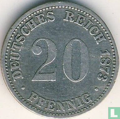 Duitse Rijk 20 pfennig 1873 (A) - Afbeelding 1