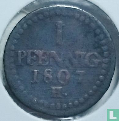 Saxony-Albertine 1 pfennig 1807 - Image 1
