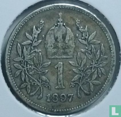 Autriche 1 corona 1897 - Image 1