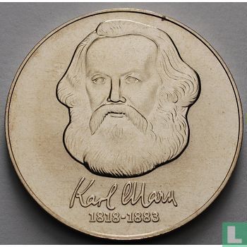 RDA 20 mark 1983 "100th anniversary Death of Karl Marx" - Image 2
