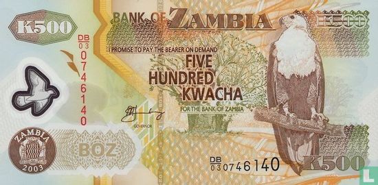 Zambie 500 Kwacha 2003 - Image 1