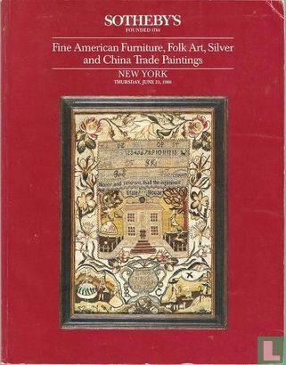 Sotheby's - Fine American Furniture, Folk Art, Silver and China Trade Paintings - Image 1