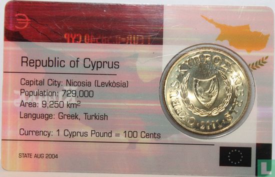 Cyprus 20 cents 2001 (coincard) - Afbeelding 1