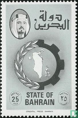 Kaart van Bahrein 