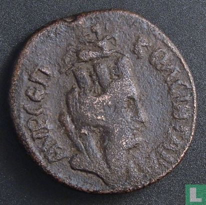 Empire romain, AE27, 238-244 AD, Gordien III, Singara, la Mésopotamie - Image 2