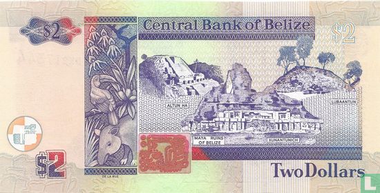 Belize 2 Dollars 2011 - Image 2