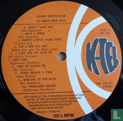 Sounds Spectacular - 20 World Wide Hits Produced by Phil Spector - Bild 3