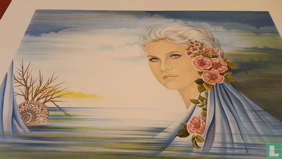 Femme Avec Fleurs au cheveux  - Image 3