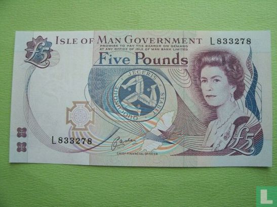 Isle Of Man 5 Pound - Image 1