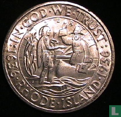 États-Unis ½ dollar 1936 (S) "300th anniversary of Rhode Island" - Image 1