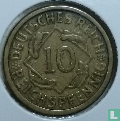Duitse Rijk 10 reichspfennig 1925 (J) - Afbeelding 2