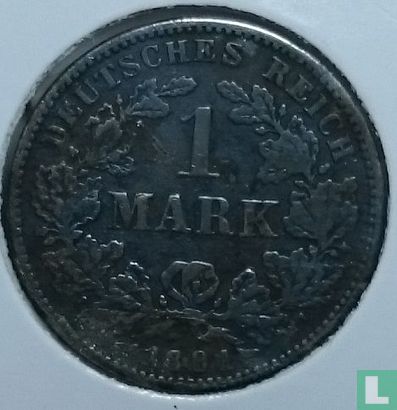 Duitse Rijk 1 mark 1881 (J) - Afbeelding 1