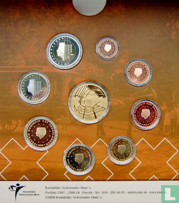 Netherlands mint set 2008 (PROOF - part IV) "200 years Amsterdam capital of the Netherlands" - Image 2