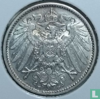 Empire allemand 1 mark 1911 (F) - Image 2