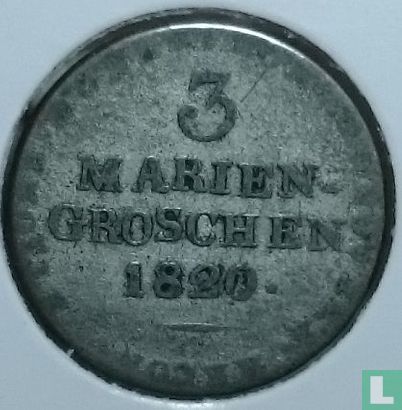 Hannover 3 mariengroschen 1820 (LB) - Image 1