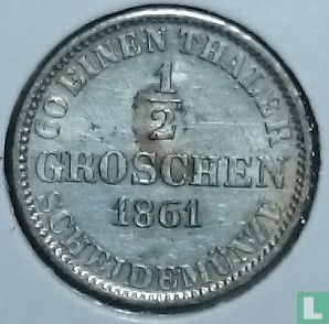 Hannover ½ groschen 1861 - Afbeelding 1