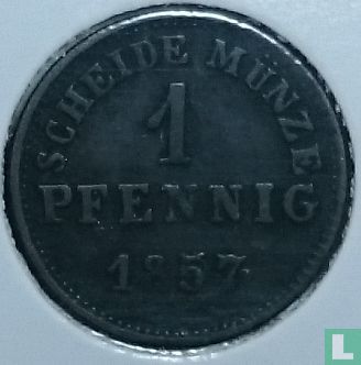 Hesse-Darmstadt 1 pfennig 1857 - Afbeelding 1