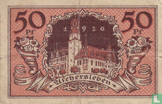 Aschersleben, Stadt 50 Pf 1920 (ch) - Afbeelding 2