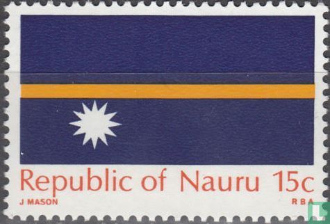 Flagge Naurus Unabhängigkeit